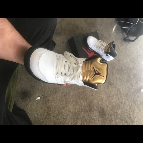 Air Jordan 5 Olympic golds good condition - Picture 3 of 6